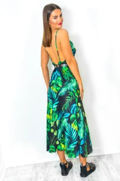 Miami - Black Tropical Slip Dress -Glamoros Clothing Shop 210602StudioSession 1402