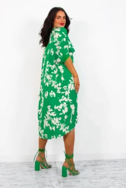 A Whole Knot Of Love - Green Floral Knot Midi Dress 9 A Whole Knot Of Love - Green Floral Knot Midi Dress -Glamoros Clothing Shop AWholeKnotOfLove GreenFloralKnotMidiDress3
