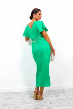 Adore Me - Green Midi Dress -Glamoros Clothing Shop AdoreMe GreenMidiDress1