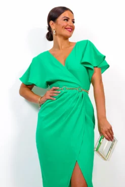 Adore Me - Green Midi Dress -Glamoros Clothing Shop AdoreMe GreenMidiDress4