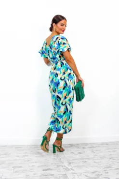 Adore Me - Mint Multi Abstract Midi Dress -Glamoros Clothing Shop AdoreMe MintMultiAbstractMidiDress4