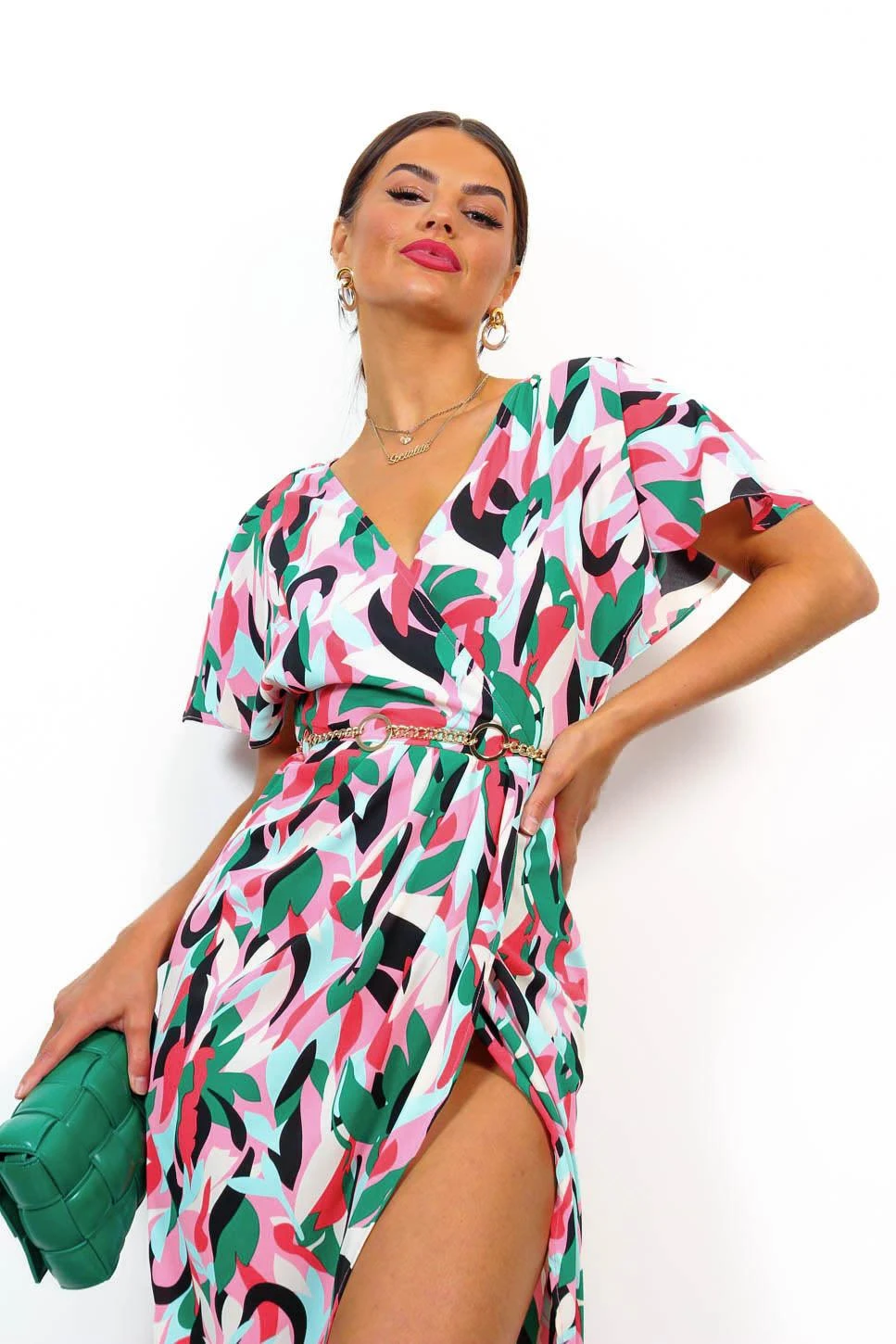 Adore Me - Pink Multi Abstract Midi Dress 8 Adore Me - Pink Multi Abstract Midi Dress - Image 8