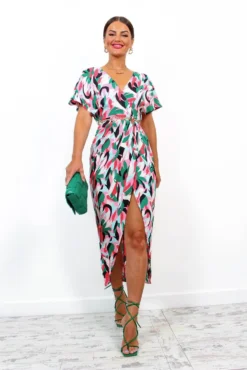 Adore Me - Pink Multi Abstract Midi Dress 10 Adore Me - Pink Multi Abstract Midi Dress -Glamoros Clothing Shop AdoreMe PinkMultiAbstractMidiDress 4