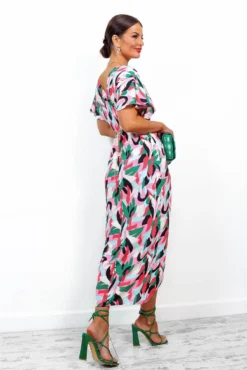 Adore Me - Pink Multi Abstract Midi Dress 14 Adore Me - Pink Multi Abstract Midi Dress -Glamoros Clothing Shop AdoreMe PinkMultiAbstractMidiDress 5