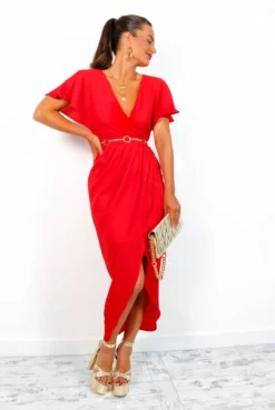 Adore Me - Red Midi Dress 7 Adore Me - Red Midi Dress -Glamoros Clothing Shop AdoreMe RedMidiDress1
