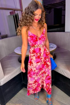 All Eyes On Her - Pink Peach Floral Frilled Maxi Dress -Glamoros Clothing Shop AllEyesOnHer PinkPeachFloralFrilledMaxiDress 3 5d0d2021 5750 4ad2 9807 28921e54addb