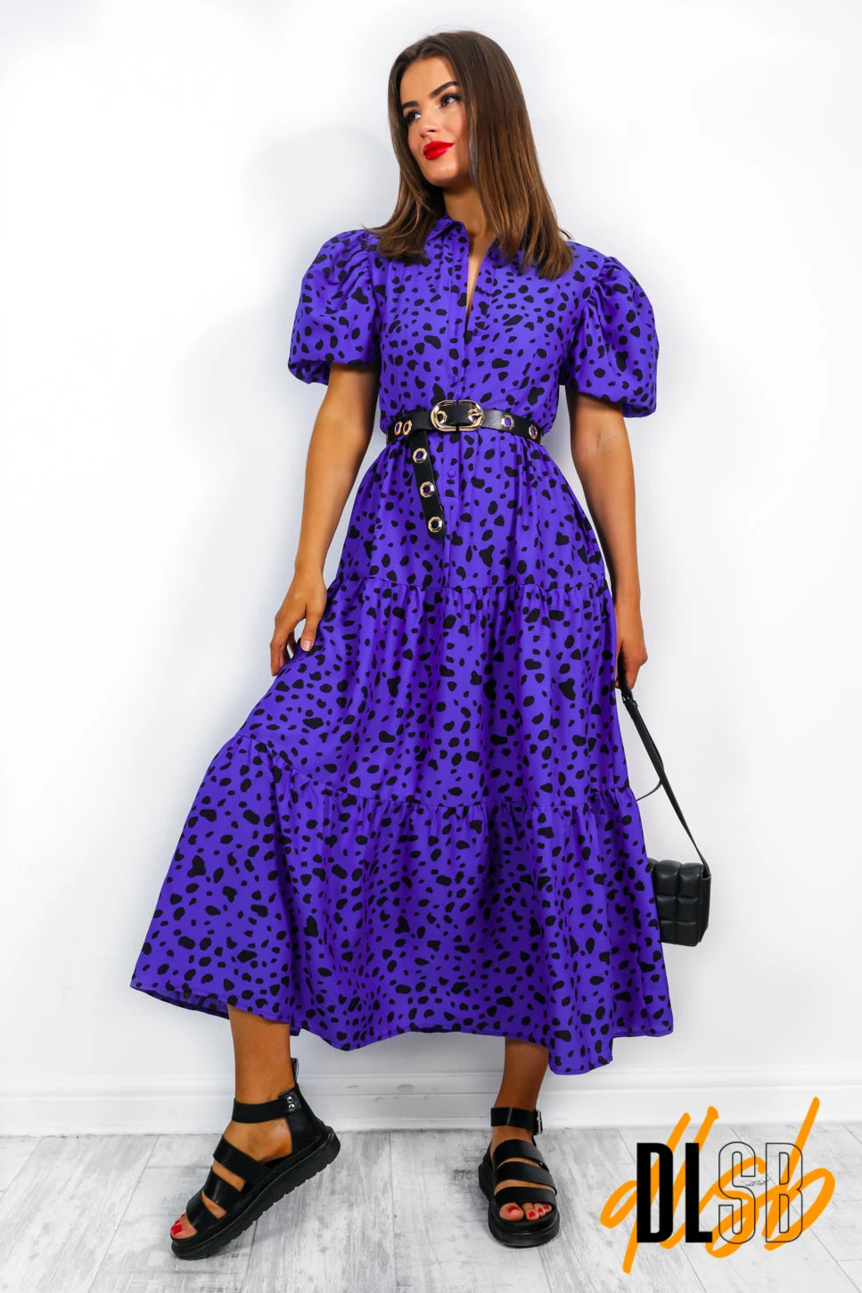 All Eyes On Me - Blue Print Midi Dress 5 All Eyes On Me - Blue Print Midi Dress - Image 5