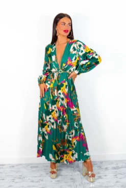 Beauty In Everything - Forest Multi Printed Pleated Midi Dress 15 Beauty In Everything - Forest Multi Printed Pleated Midi Dress -Glamoros Clothing Shop BeautyInEverything ForestMultiPrintedPleatedMidiDress 1