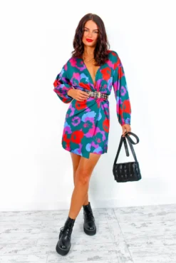 Botanical Love - Forest Multi Floral Mini Wrap Dress 13 Botanical Love - Forest Multi Floral Mini Wrap Dress -Glamoros Clothing Shop BotanicalLove ForestMultiFloralMiniWrapDress4