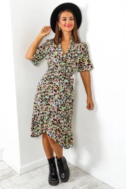 Call Of The Wild - Beige Multi Leopard Print Wrap Dress 11 Call Of The Wild - Beige Multi Leopard Print Wrap Dress -Glamoros Clothing Shop CallOfTheWild BeigeMultiLeopardPrintWrapDress 3