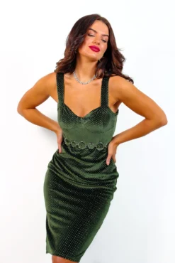 Cute But Sexy - Forest Velvet Glitter Mini Dress 10 Cute But Sexy - Forest Velvet Glitter Mini Dress -Glamoros Clothing Shop CuteButSexy ForestVelvetGlitterMiniDress 3