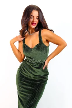 Cute But Sexy - Forest Velvet Glitter Mini Dress 9 Cute But Sexy - Forest Velvet Glitter Mini Dress -Glamoros Clothing Shop CuteButSexy ForestVelvetGlitterMiniDress 4