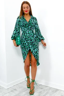 Devoted To You - Blue Green Long Sleeve Midi Dress -Glamoros Clothing Shop DevotedToYou BlueGreenLongSleeveMidiDress5