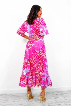 Dolce Vita - Fuchsia Lilac Leopard Print Midi Dress 8 Dolce Vita - Fuchsia Lilac Leopard Print Midi Dress -Glamoros Clothing Shop DolceVita FuchsiaLilacLeopardPrintMidiDress 4