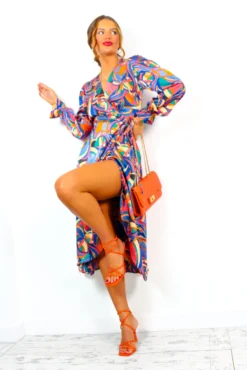 AX Paris Dont Tame Me - Blue Multi Abstract Midi Wrap Dress 10 AX Paris Dont Tame Me - Blue Multi Abstract Midi Wrap Dress -Glamoros Clothing Shop DontTameMe BlueMultiAbstractMidiWrapDress 2