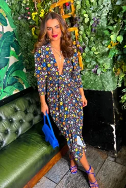 Glamorous Drive Em Wild - Black Multi Sticker Print Midi Wrap Dress 19 Glamorous Drive Em Wild - Black Multi Sticker Print Midi Wrap Dress -Glamoros Clothing Shop Drive Em Wild Black Multi Sticker Print Midi Wrap Dress