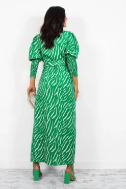 Glamorous Drive Em Wild - Green Zebra Midi Wrap Dress 13 Glamorous Drive Em Wild - Green Zebra Midi Wrap Dress -Glamoros Clothing Shop DriveEmWild GreenZebraMidiWrapDress4