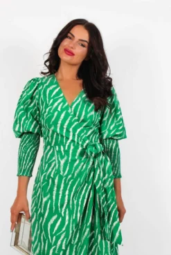 Glamorous Drive Em Wild - Green Zebra Midi Wrap Dress 15 Glamorous Drive Em Wild - Green Zebra Midi Wrap Dress -Glamoros Clothing Shop DriveEmWild GreenZebraMidiWrapDress5