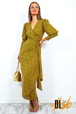 Glamorous Drive Em Wild - Mustard Leopard Wrap Dress -Glamoros Clothing Shop DriveEmWild MustardLeopardWrapDress 4