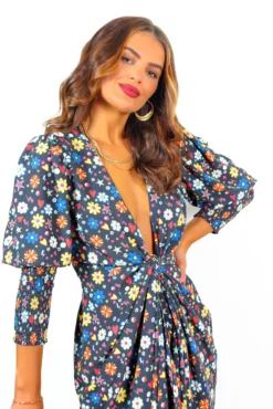 Glamorous Drive Em Wild - Black Multi Sticker Print Midi Wrap Dress 16 Glamorous Drive Em Wild - Black Multi Sticker Print Midi Wrap Dress -Glamoros Clothing Shop Drive EmWild BlackMultiStickerPrintMidiWrapDress 8