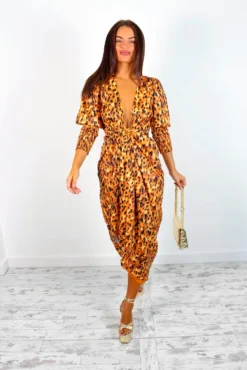 Glamorous Drive Em Wild - Golden Leopard Print Midi Wrap Dress 14 Glamorous Drive Em Wild - Golden Leopard Print Midi Wrap Dress -Glamoros Clothing Shop Drive EmWild GoldenLeopardPrintMidiWrapDress 5