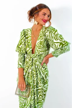 Glamorous Drive 'Em Wild - Olive Green White Zebra Print Midi Wrap Dress 13 Glamorous Drive 'Em Wild - Olive Green White Zebra Print Midi Wrap Dress -Glamoros Clothing Shop Drive EmWild OliveGreenWhiteZebraPrintMidiWrapDress 6