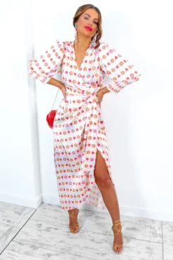 Glamorous Drive Em Wild - Pastel Pink Yellow Tile Print Midi Wrap Dress 17 Glamorous Drive Em Wild - Pastel Pink Yellow Tile Print Midi Wrap Dress -Glamoros Clothing Shop Drive EmWild PastelPinkYellowTilePrintMidiWrapDress 6