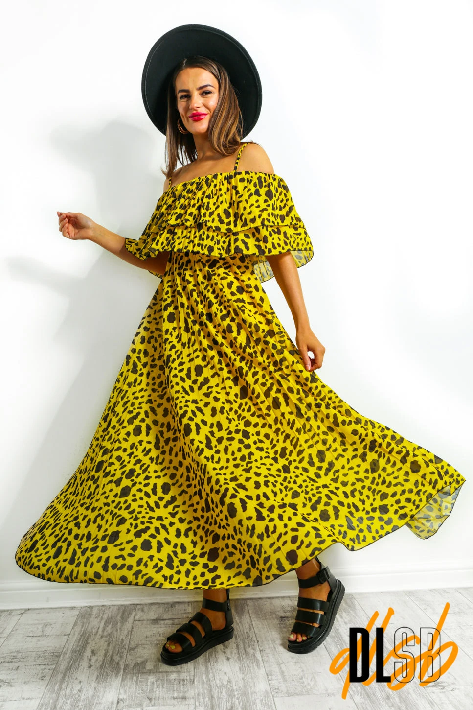 Fall In Love - Yellow Animal Print Maxi Dress 4 Fall In Love - Yellow Animal Print Maxi Dress - Image 4