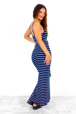 Find A Way - Navy White Stripe Maxi Dress 9 Find A Way - Navy White Stripe Maxi Dress -Glamoros Clothing Shop FindAWay NavyWhiteStripeMaxiDress 5