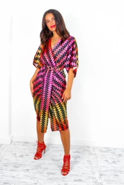 Finders Keepers - Black Multi Aztec Print Midi Dress 11 Finders Keepers - Black Multi Aztec Print Midi Dress -Glamoros Clothing Shop FindersKeepers BlackMultiAztecPrintMidiDress5