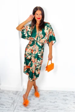 Finders Keepers - Forest Orange Floral Midi Dress 15 Finders Keepers - Forest Orange Floral Midi Dress -Glamoros Clothing Shop FindersKeepers ForestOrangeFloralMidiDress 1
