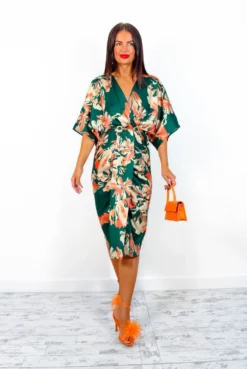 Finders Keepers - Forest Orange Floral Midi Dress 14 Finders Keepers - Forest Orange Floral Midi Dress -Glamoros Clothing Shop FindersKeepers ForestOrangeFloralMidiDress 2