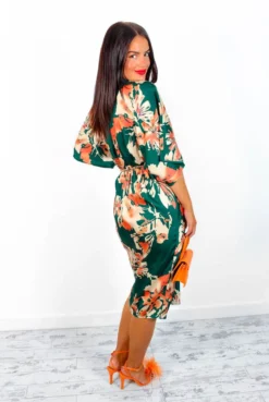 Finders Keepers - Forest Orange Floral Midi Dress 13 Finders Keepers - Forest Orange Floral Midi Dress -Glamoros Clothing Shop FindersKeepers ForestOrangeFloralMidiDress 3