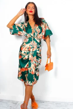 Finders Keepers - Forest Orange Floral Midi Dress 12 Finders Keepers - Forest Orange Floral Midi Dress -Glamoros Clothing Shop FindersKeepers ForestOrangeFloralMidiDress 4
