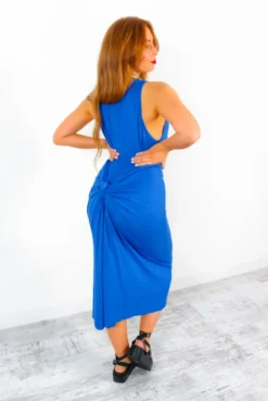 Good Vibes - Cobalt Blue Multi Tie Parachute Dress 10 Good Vibes - Cobalt Blue Multi Tie Parachute Dress -Glamoros Clothing Shop GoodVibes CobaltBlueMultiTieParachuteDress 2