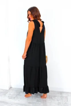 Got My Eye On You - Black Gold Sequin Eye Maxi Dress -Glamoros Clothing Shop GotMyEyeOnYou BlackGoldSequinEyeMaxiDress 3