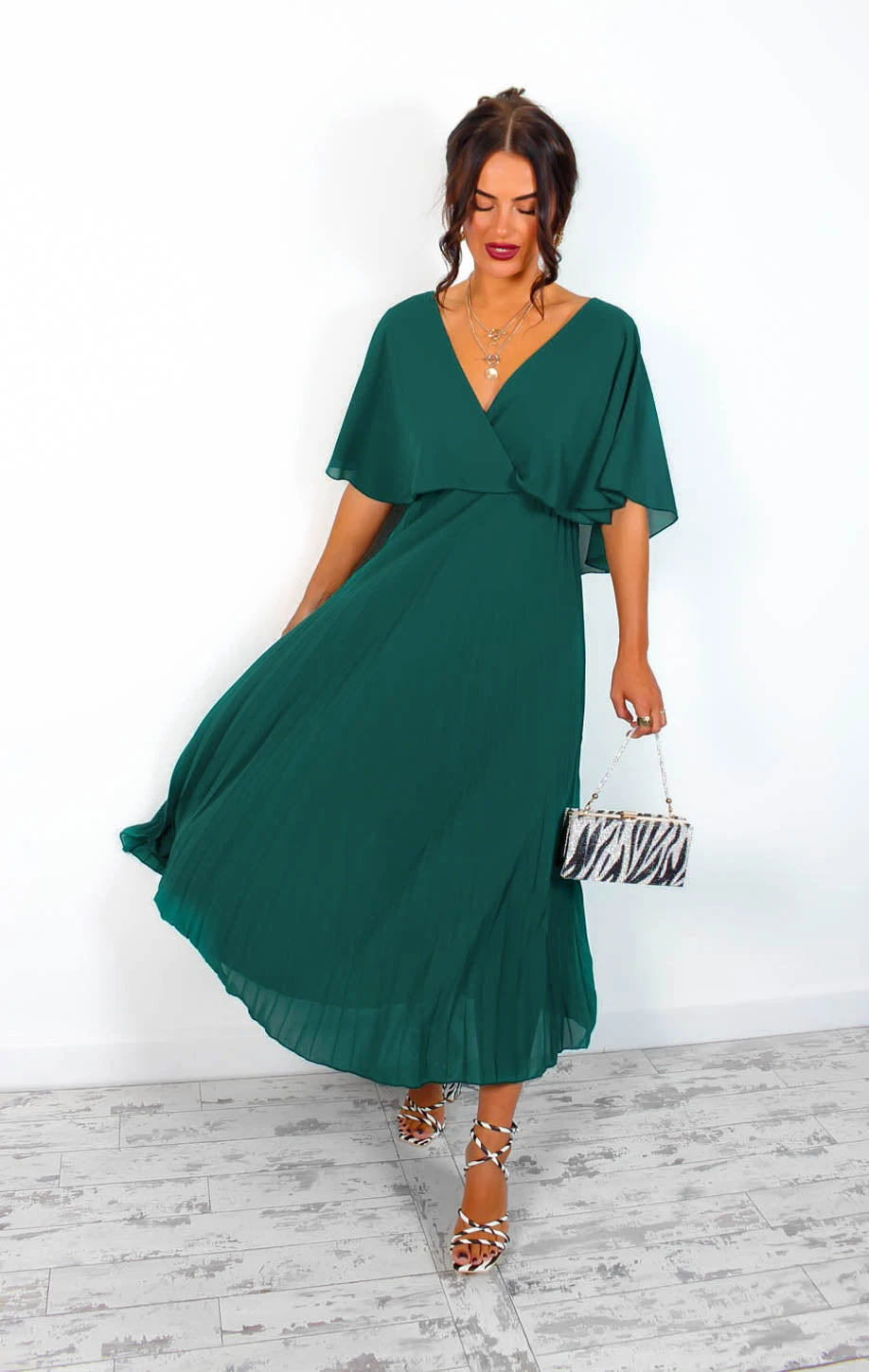 Timeless - Forest Pleated Maxi Dress 7 Timeless - Forest Pleated Maxi Dress - Image 7
