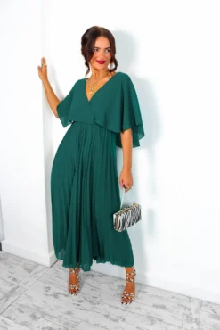 Timeless - Forest Pleated Maxi Dress 11 Timeless - Forest Pleated Maxi Dress -Glamoros Clothing Shop IMG 1852