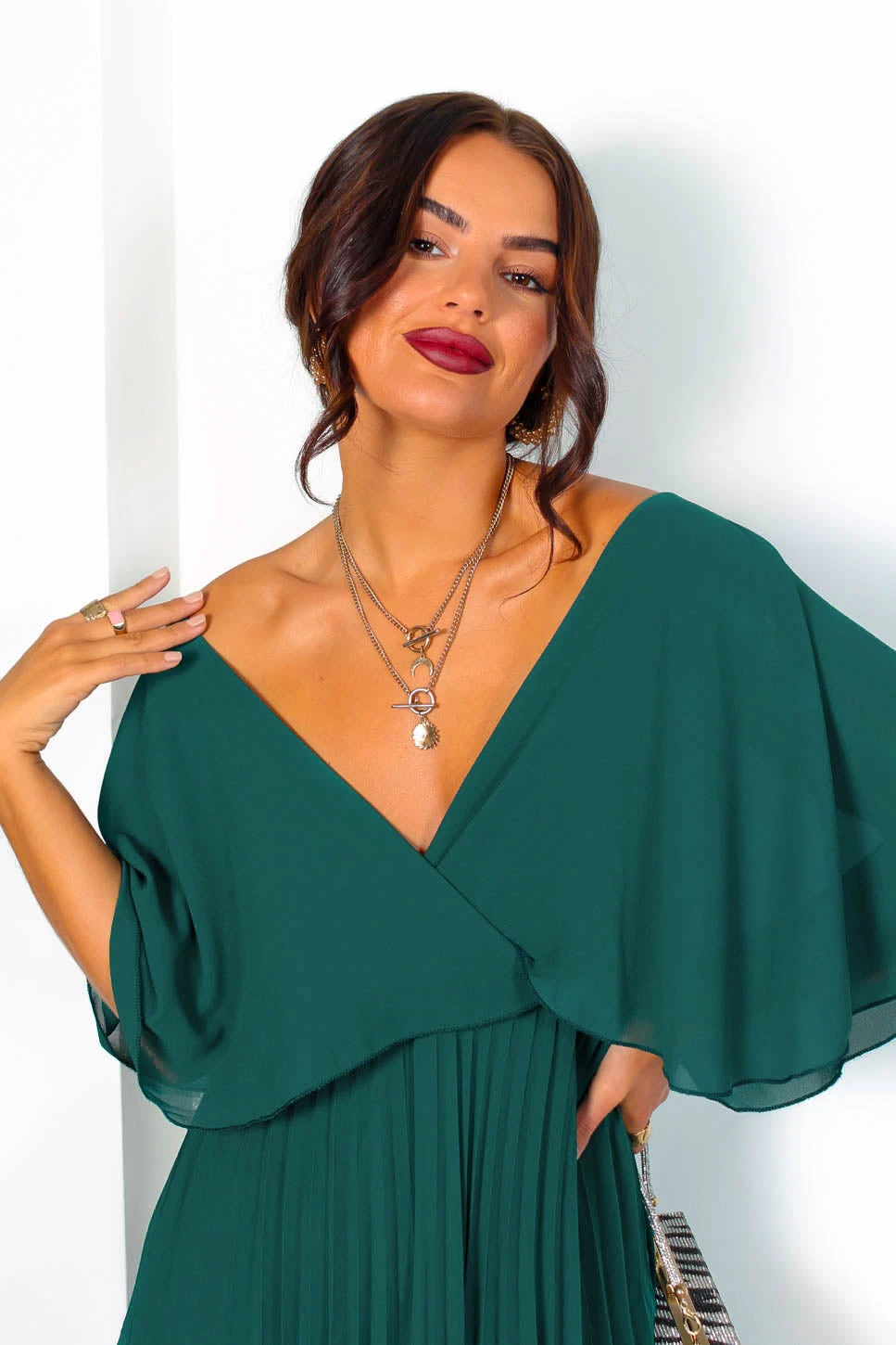 Timeless - Forest Pleated Maxi Dress 6 Timeless - Forest Pleated Maxi Dress - Image 6