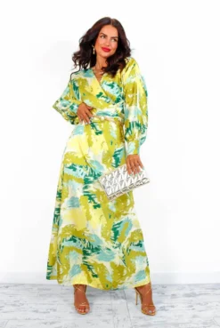 In My Imagination - Lime Green Printed Midi Dress 10 In My Imagination - Lime Green Printed Midi Dress -Glamoros Clothing Shop InMyImagination LimeGreenPrintedMidiDress4