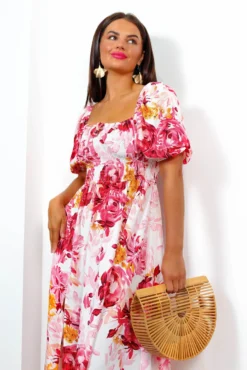 New Release -Glamoros Clothing Shop InParadise PinkWatercolourFloralMaxiDress 5