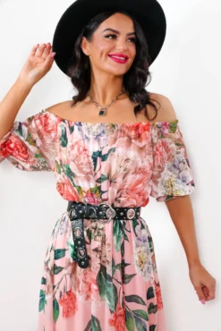 In The Garden - Blush Floral Maxi Dress -Glamoros Clothing Shop InTheGarden BlushFloralMaxiDress6