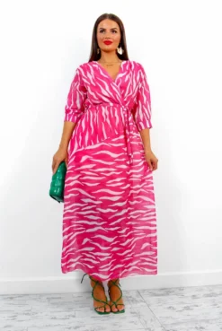 Catwalk Just My Stripe - Pink Zebra Print Midi Dress 9 Catwalk Just My Stripe - Pink Zebra Print Midi Dress -Glamoros Clothing Shop JustMyStripe PinkZebraPrintMidiDress1