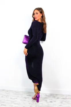 Knot Giving Up - Black Plum Glitter Knot Detail Maxi Dress -Glamoros Clothing Shop KnotGivingUp BlackPlumGlitterKnotDetailMaxiDress3 f4f4d810 b41d 4bdd b235 02a11728b33f