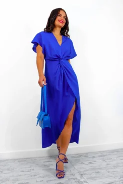 Knot In Love - Cobalt Maxi Dress -Glamoros Clothing Shop KnotInLove CobaltMaxiDress2