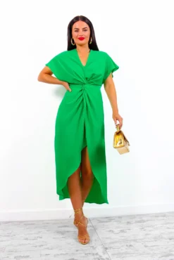 Knot In Love - Green Maxi Dress 9 Knot In Love - Green Maxi Dress -Glamoros Clothing Shop KnotInLove GreenMaxiDress4