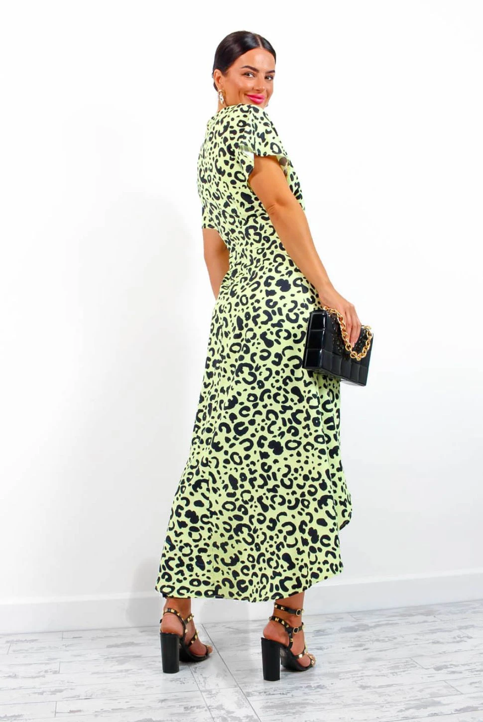 Knot In Love - Lemon Leopard Print Maxi Dress 7 Knot In Love - Lemon Leopard Print Maxi Dress - Image 7