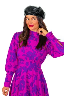 Leave No Trace - Magenta Purple Long Sleeve Mini Dress -Glamoros Clothing Shop LeaveNoTrace MagentaPurpleLongSleeveMiniDress 10