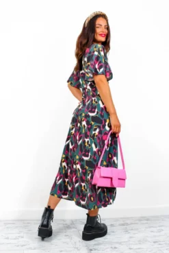 Lets Split - Forest Leopard Print Midi Dress -Glamoros Clothing Shop Let sSplit ForestLeopardPrintMidiDress 3