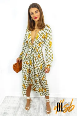 Lets Talk Tiger - White Animal Print Wrap Dress -Glamoros Clothing Shop LetsTalkTiger WhiteAnimalPrintWrapDress 6